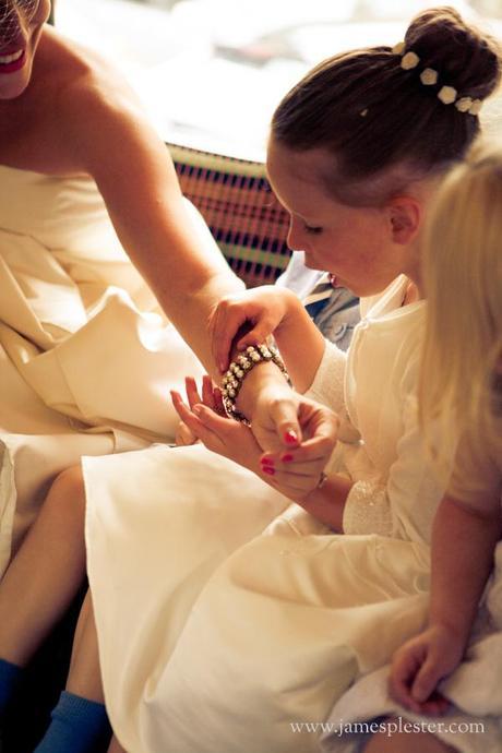 Emma and Andy's daughter makes the prettiest bridesmaid