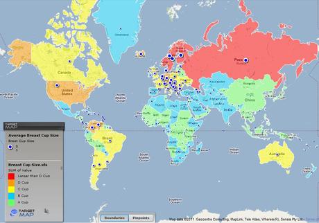 Geography 101: Sizing Up The Competition by Bra Size