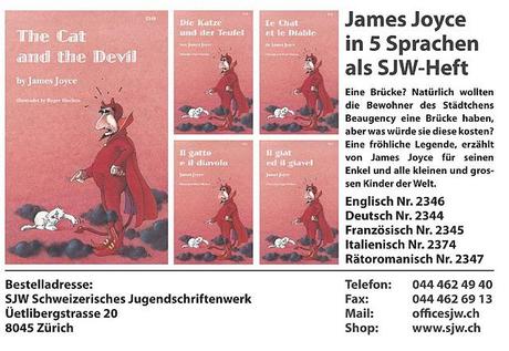 JAMES JOYCE'S THE CAT AND THE DEVIL BACK IN PRINT!