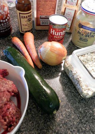 Garden mealtloaf - Ingredients