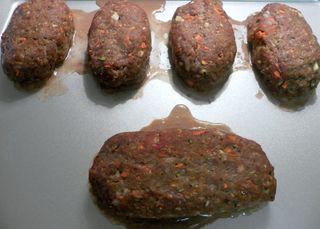 Garden mealtloaf - half-baked meatloaves