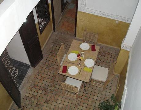 Courtyard/Dining Room from Above