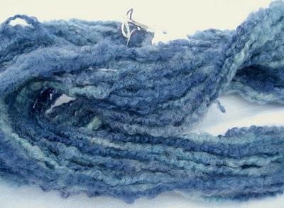 Handspun hand-dyed yarn - blue-faced leicester