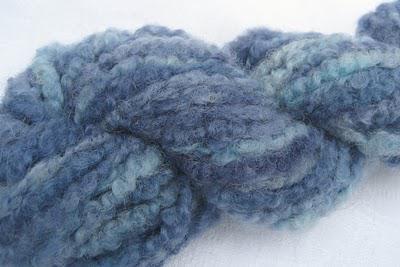 Handspun hand-dyed yarn - blue-faced leicester
