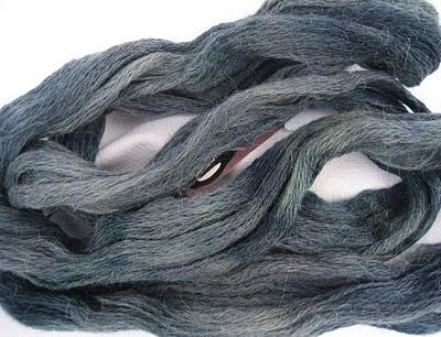 Handspun hand-dyed yarn - indigo  SOLD