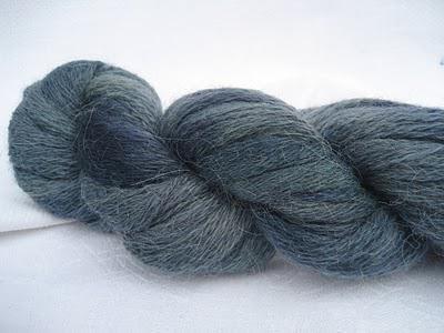 Handspun hand-dyed yarn - indigo  SOLD