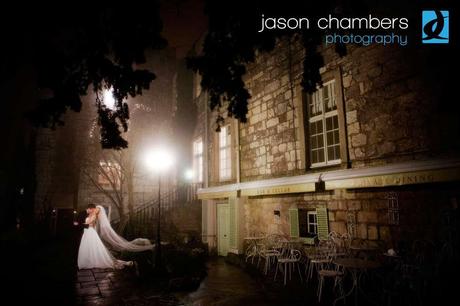 Lake District wedding photography - foggy bride and groom by Jason Chambers