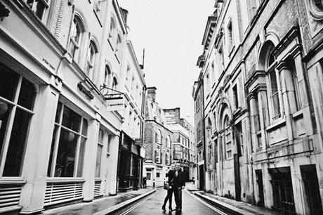 Paul and Helen, in a London street that must be pretty much unchanged from decades past