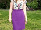 Purple Pencil Skirt