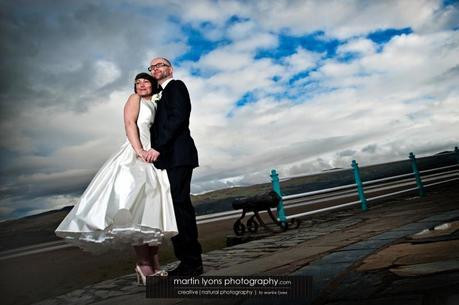 Real wedding in Portmeirion (sounds Welsh, looks Italian…)