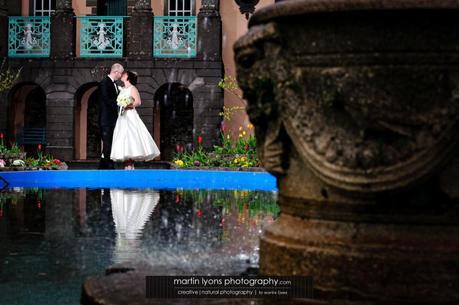 Real wedding in Portmeirion (sounds Welsh, looks Italian…)