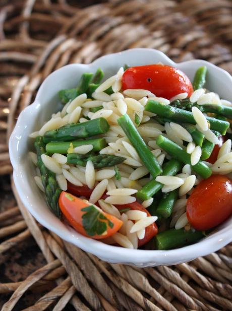 Lemon Asparagus Orzo