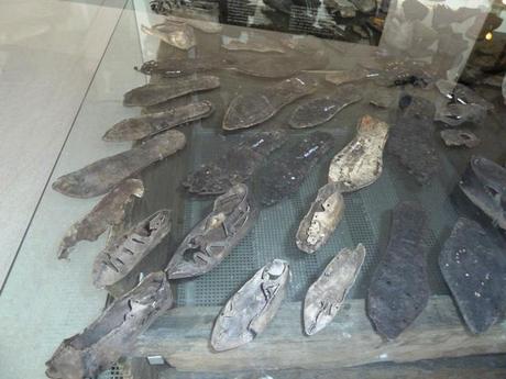 shoes found in an excavation of the roman limes fort