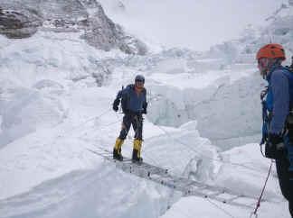 Himalaya 2011:  Climbers Cross Icefall, Climb To C2 On Everest