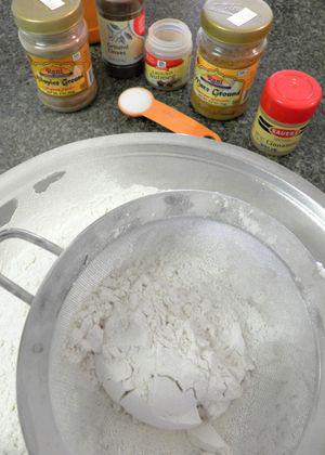 Loaded Hot Cross Buns -Sift flour