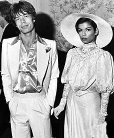 mick and bianca jagger, ’70s perfection!