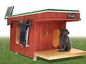 Doghouse With Solar Heating System, Lights Wi-Fi Security Camera