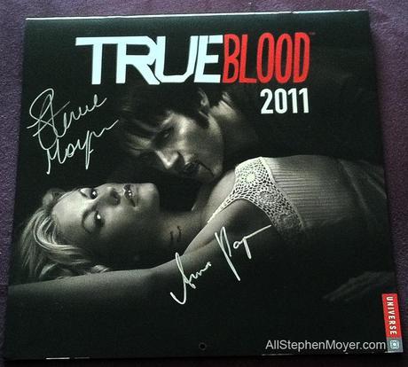 calendar1 Fans bid furiously on unique calendar with EIGHT autographs of Stephen Moyer and Anna Paquin