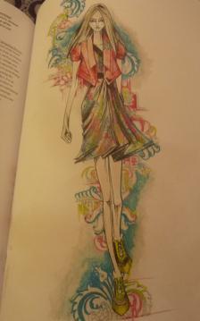 MATTHEW WILLIAMSON sketch from the book: “Fashion Designers Sketchbooks”
One of my favorite images from within the book, but to be honest i could photograph the whole book to blog each image, its just so inspiring!