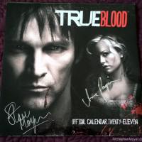 One of a kind True Blood calendar signed by Stephen Moyer and Anna Paquin auctioned off for charity