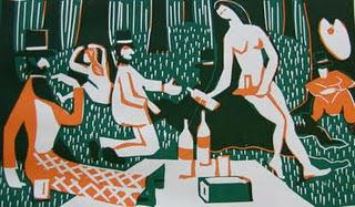 Say something, Edith - Little-known linocuts of Claude Flight and Edith Lawrence