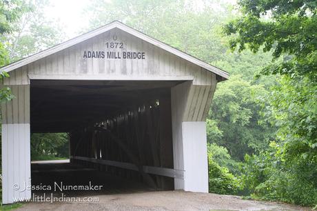 Adams Mill Covered Bridge in Cutler, Indiana