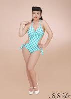 Check it out ... Cool Gingham and Polka Dot Swimsuits