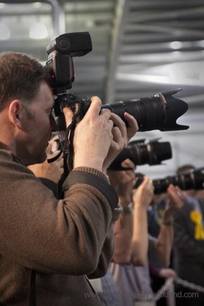 Image - photographers at the election count, Ingliston, Edinburgh, Scotland