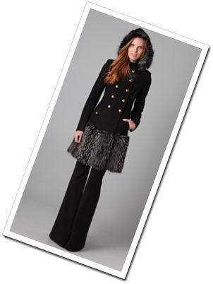 Rachel Zoe Betty Coat with Fur