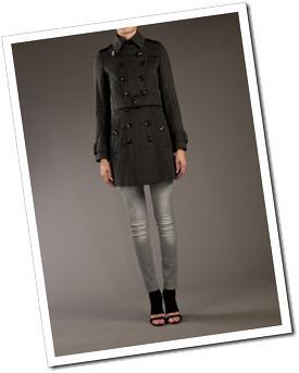 Burberry London Double Breasted Wool Coat