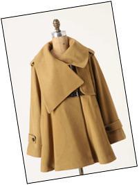 Anthropologie Sweeping Swing Coat