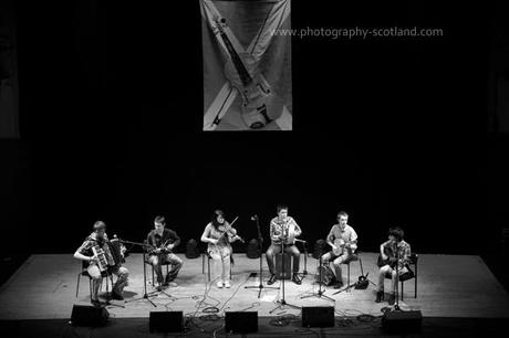 Event photo - Orcadian band 'Broken Strings' playing at the Scots Fiddle Festival in Edinburgh