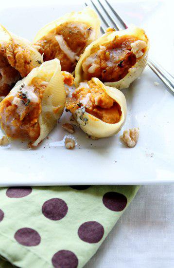 Food: Butternut Squash Pasta Shells with Sage Butter.