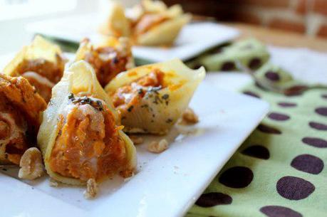 Food: Butternut Squash Pasta Shells with Sage Butter.