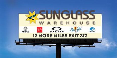 Sunglass Warehouse Billboard - Before