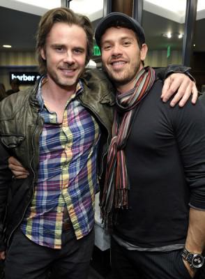 Sam Trammell and Kevin Alejandro attend The Art of Shaving