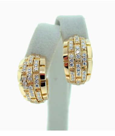 Cartier, diamond, earrings, panther