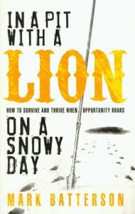 In a Pit with a Lion on a Snowy Day