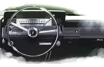 Lincoln Continental rendering by Anthony Sims