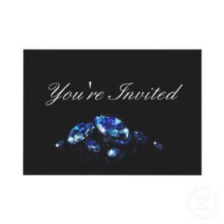 Diamond party invitation invitation