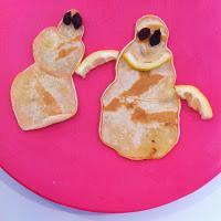 Edible Craft: Pancake Snowmen