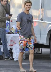Ryan Kwanten Races on the Beach for a Fashion Shoot