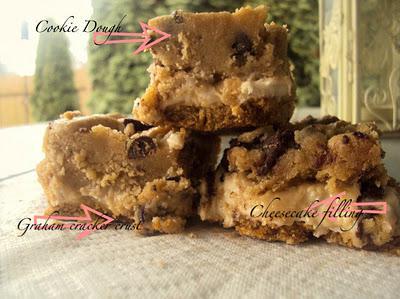 Cheesecake Cookie Dough Bars!