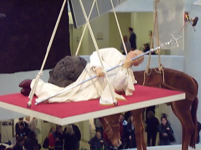 Maurizio Cattelan at the Guggenheim