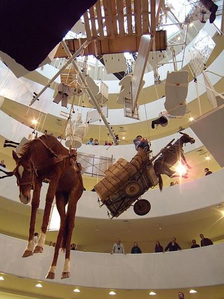 Maurizio Cattelan at the Guggenheim