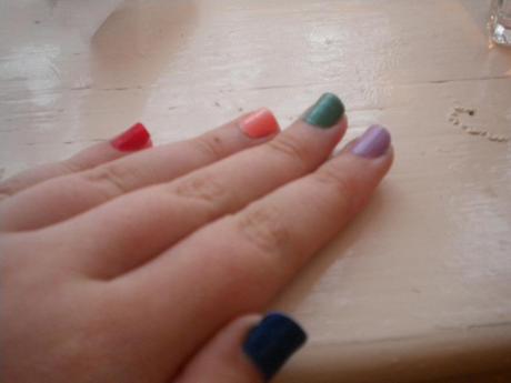 colourful nails!