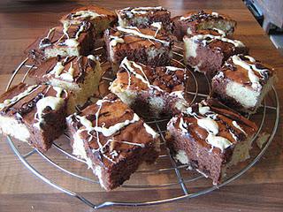 Chocolate Chip and Vanilla Marble Cake