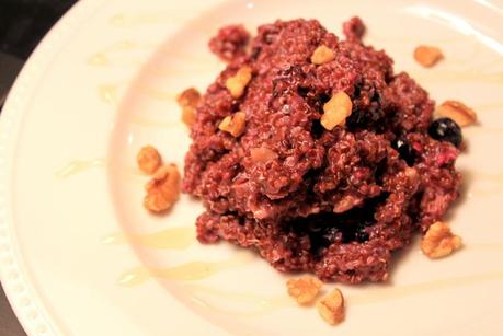 Breakfast for Dinner: Warm Berry Quinoa