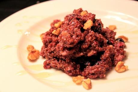 Breakfast for Dinner: Warm Berry Quinoa