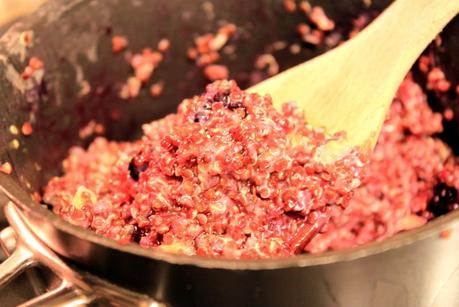 Breakfast for Dinner: Warm Berry Quinoa